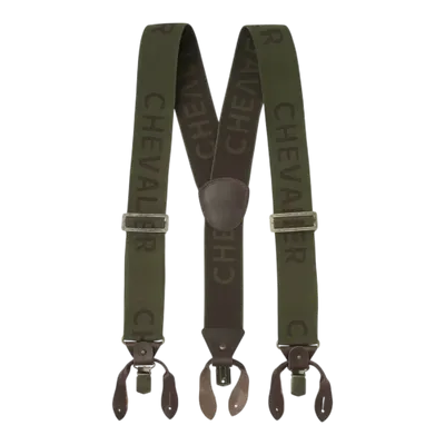 Chevalier Logo Hängslen Dark Green