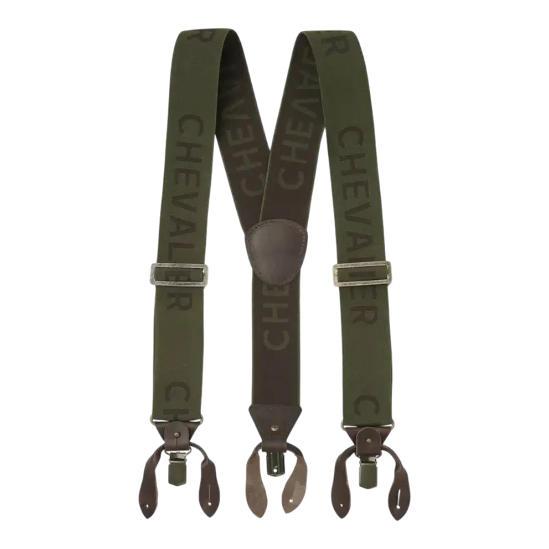 Chevalier Logo Hängslen Dark Green