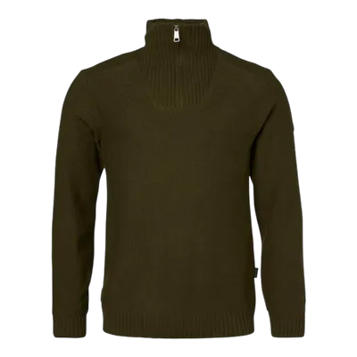 Chevalier Loxley Windblocker Wool Pullover Forest Green