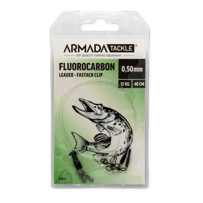 Fluorocarbon-tafs DuoLock 40cm 0,50mm - 2pcs