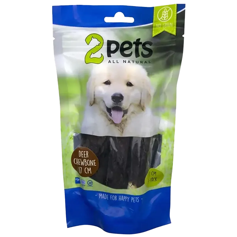 2pets Tuggrulle m hjort 17cm 3-pack 140g