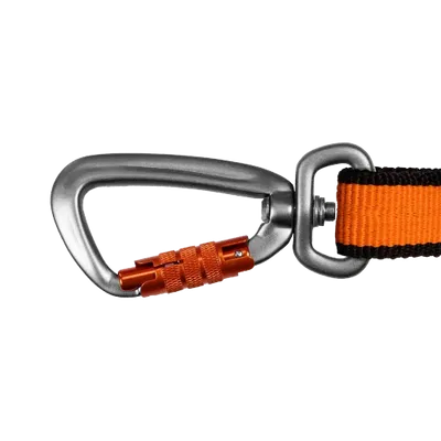 Non-stop Bungee Leash Black/Orange 2.8m