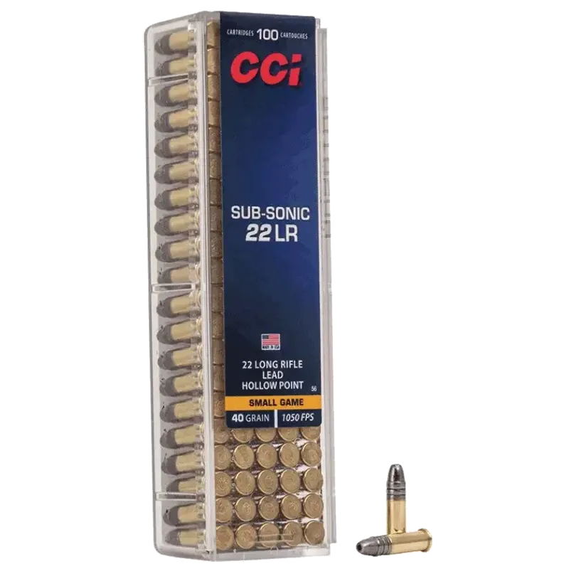 CCI 22 LR Subsonic HP 40gr