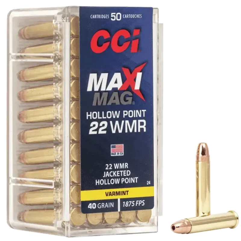 CCI 22WMR Maxi-Mag JHP 40gr