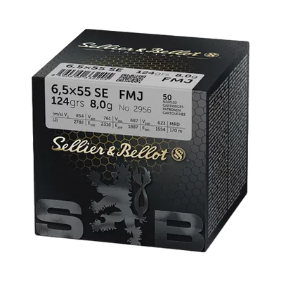Sellier & Bellot 6,5x55 FMJ 124grs/8g