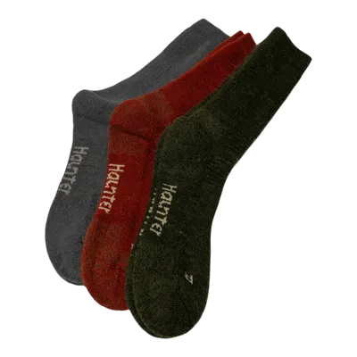 Haunter Alpaca Socks 3-pack Grå, Roströd, Grön
