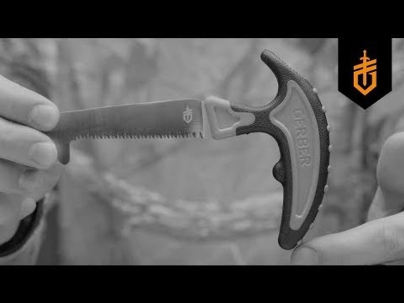 Gerber Vital Såg Med Hölster Orange/Svart