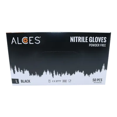 Alces Nitrilhandskar 50-pack Black X-Large
