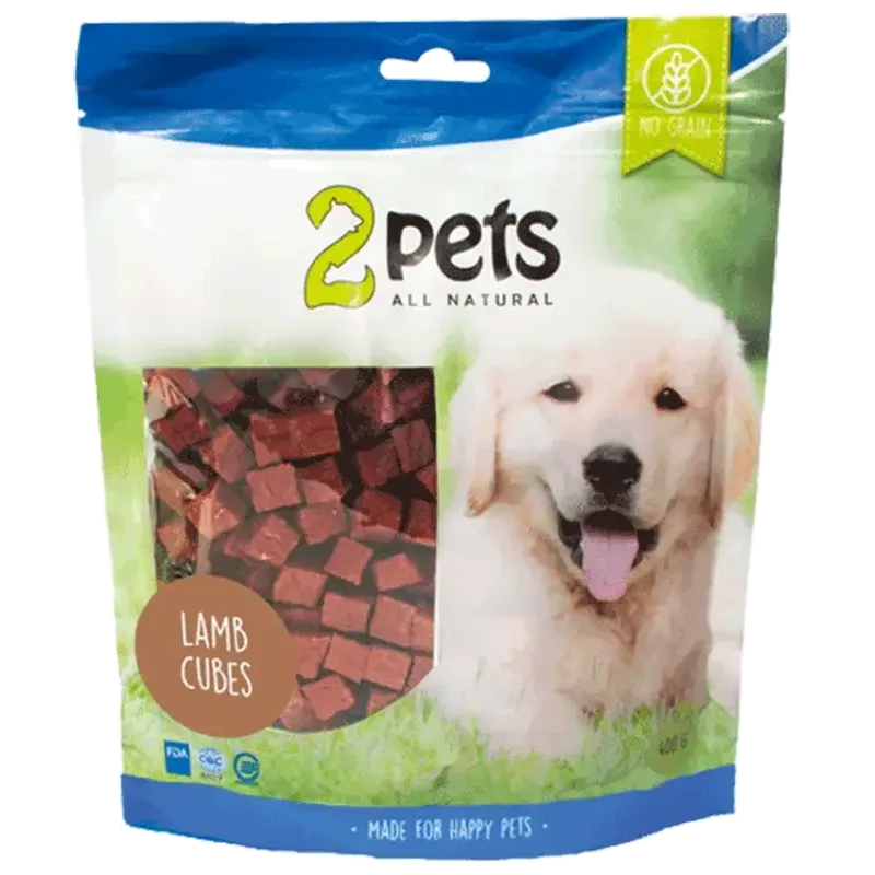 2pets Dogsnack Lammaskuutiot 400 g