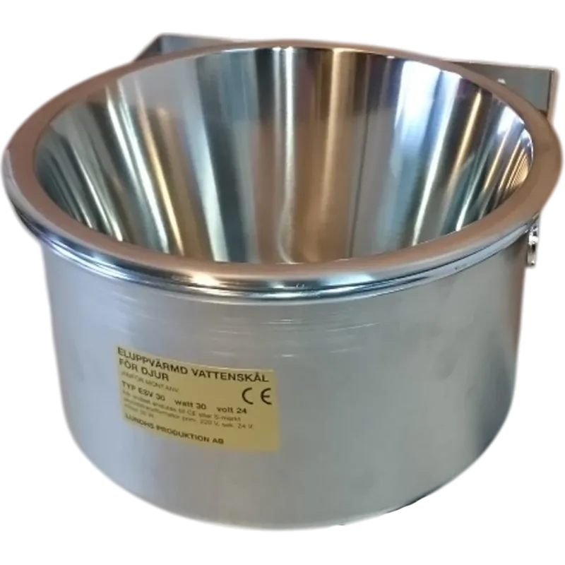 Eluppvärmd vattenskål 24V 3L, 40W