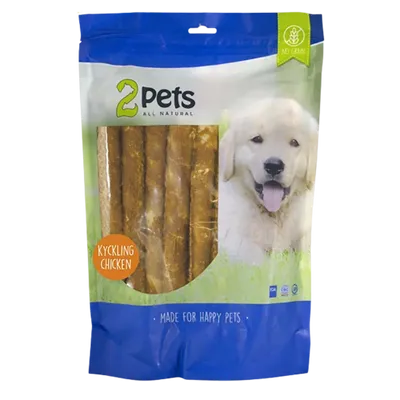 2pets Tuggrulle m kycklingfilé 28cm 12-pack XL 1000g
