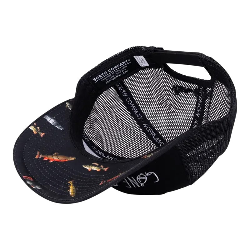 Sqrtn Gone Fishing Low Trucker Black
