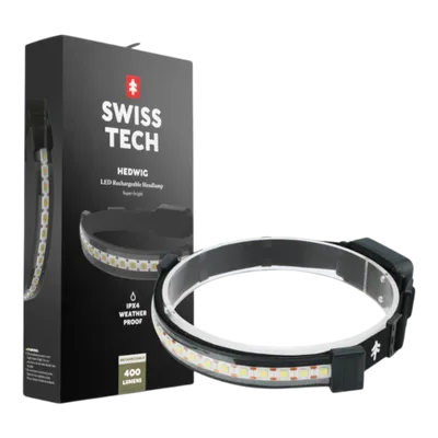 SwissTech Hedwig Uppladdningsbar Pannlampa 400 lm