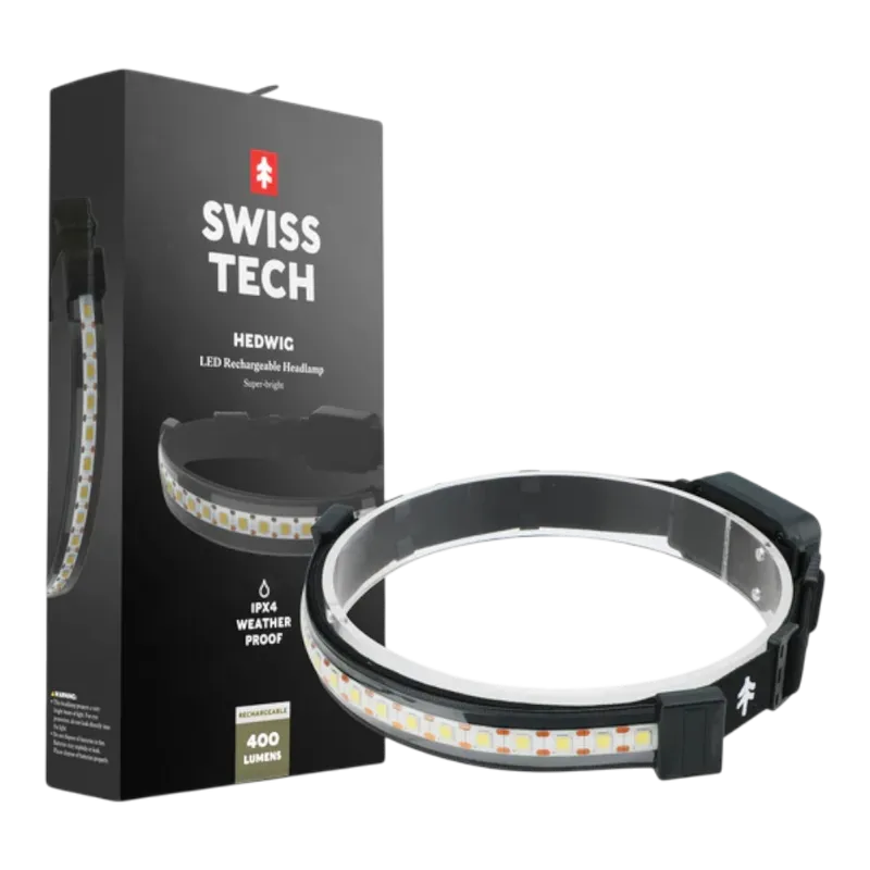 SwissTech Hedwig Uppladdningsbar Pannlampa 400 lm