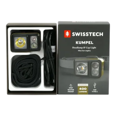 SwissTech Kumpel Mini -otsalamppu 400 lm