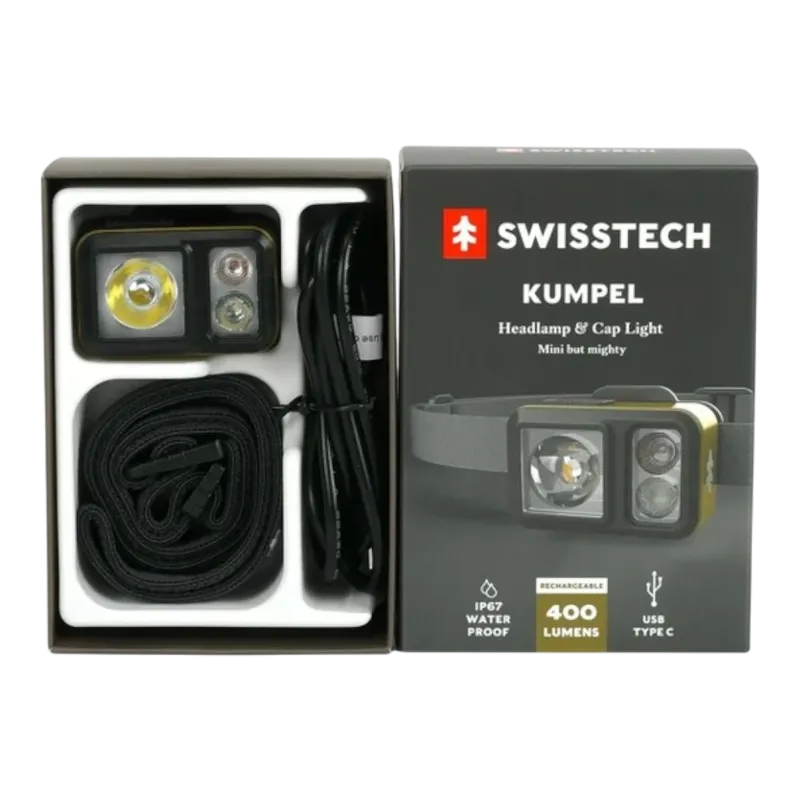 SwissTech Kumpel Mini -otsalamppu 400 lm