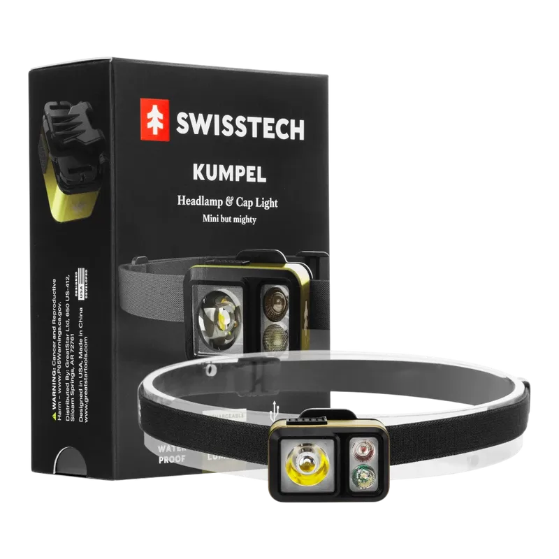 SwissTech Kumpel Mini -otsalamppu 400 lm