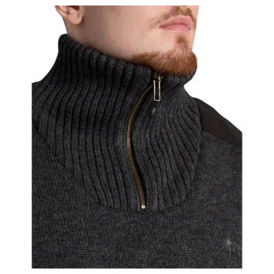 Pinewood Hurricane Tröja Herr Dark Grey Melange