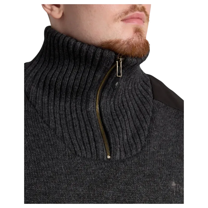 Pinewood Hurricane Tröja Herr Dark Grey Melange