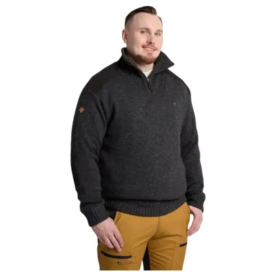 Pinewood Hurricane Tröja Herr Dark Grey Melange