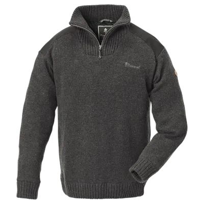 Pinewood Hurricane Tröja Herr Dark Grey Melange