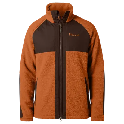 Pinewood Pile Fleece Jacket Orange Clay