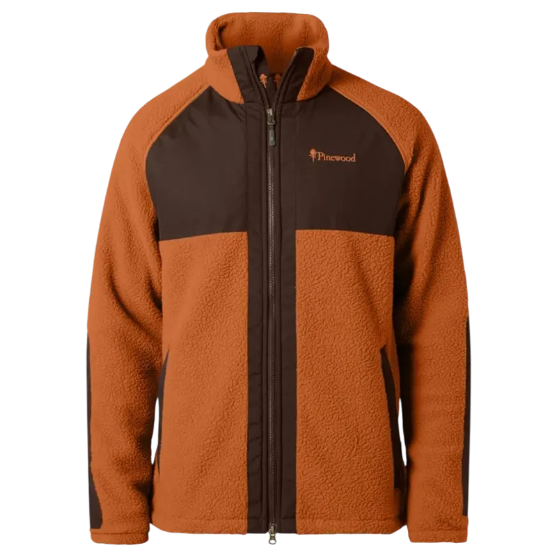 Pinewood Pile Fleece Jacket Orange Clay