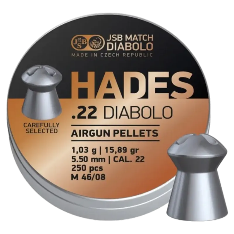 Diabol JSB Hades 5,50mm 1,030g 250st - Expanderande Luftgevärsdiabol