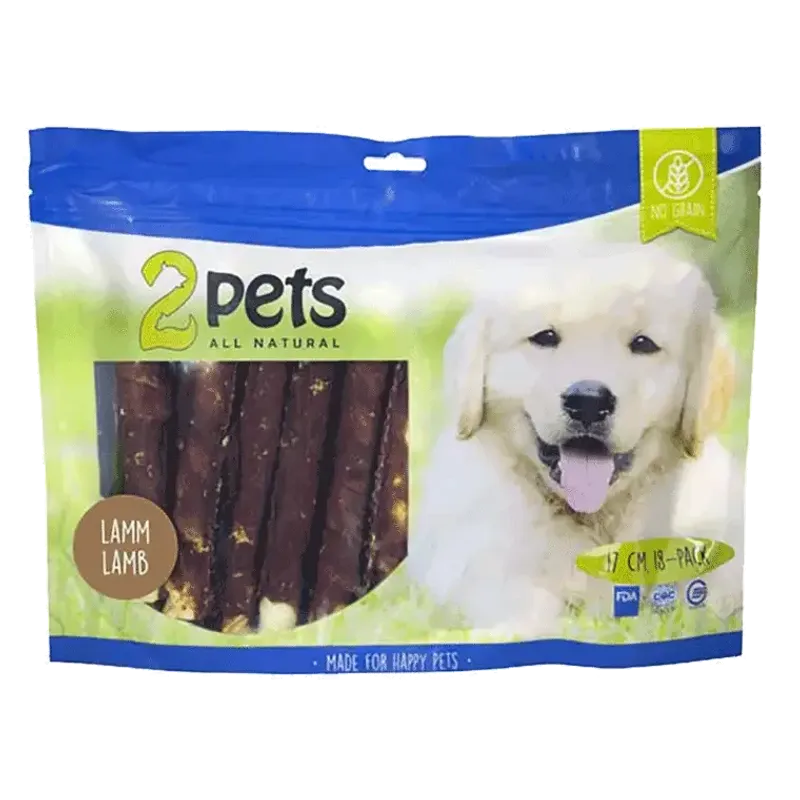 2pets Tuggrulle m lamm 17cm 18-pack XL 840g