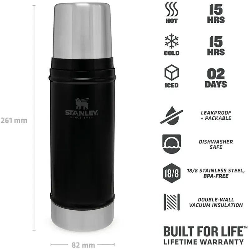 Stanley Classic Termos 0.47L Matte Black