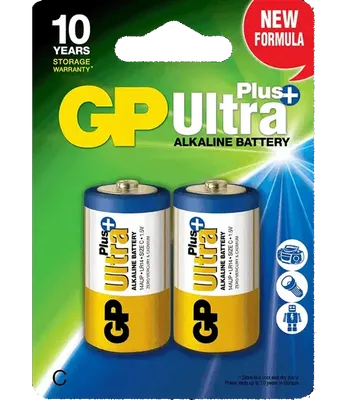 GP Ultra Plus LR14 Batterier 2-P