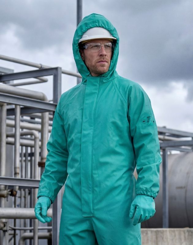 ELKA kemisk skyddsoverall PVC coverall 038050