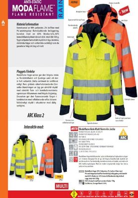 Portwest Modaflame Rain Multinorm Arc Jacket MV70