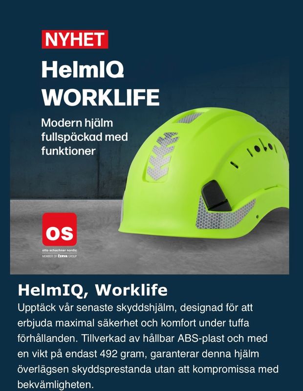 Worklife HelmIQ HV – Skyddshjälm