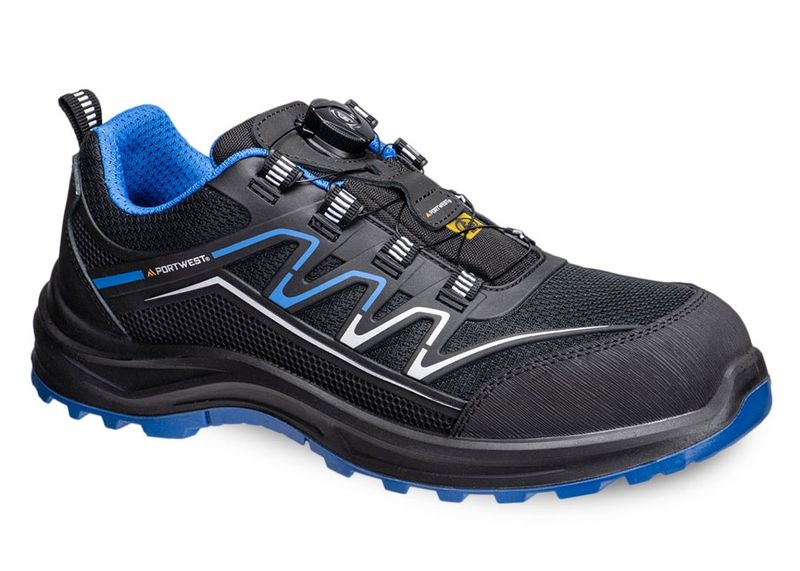 Portwest skyddssko Jogger kompositmaterial KPU & Mesh S1PS ESD SR FO BOA FT32