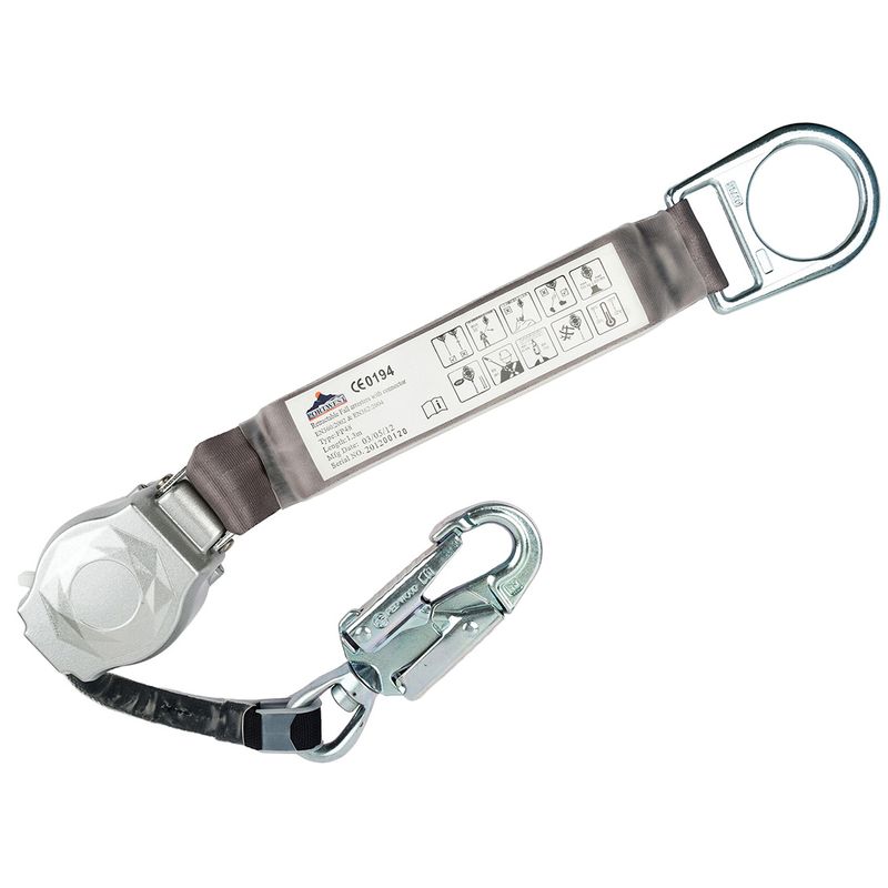 Portwest självindragande livlina till fallsele svart FP48