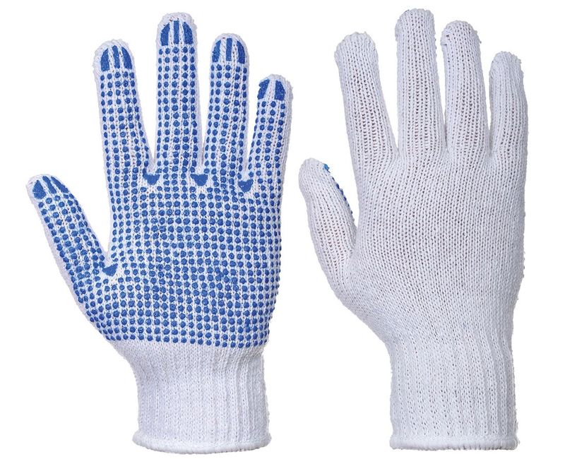 Polka dot handske med PVC dots A111