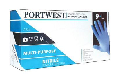 Portwest Engångshandske Nitril Puderfri A925