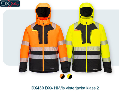 Portwest Hi-Vis vinterjacka klass 2 DX430