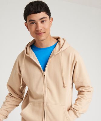 Hoodjacka 80% bomull fullzip JH050