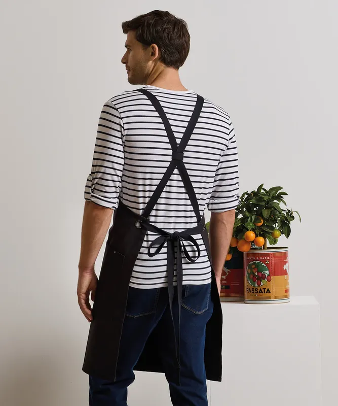 Clip ‘n’ Clasp cross-back bröstförkläde med korsrygg PR182