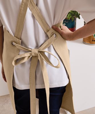 Barista bröstförkläde med korsrygg P129