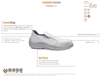 BASE skyddssko FOOD Cadmio S1 FO SR Vit B0509