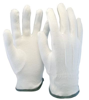 Protec® Bomullshandske PVC dots DA-14