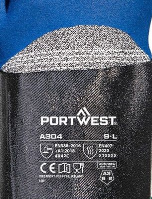 Portwest Grip C13 Nitrilfoamad handske manschett A304