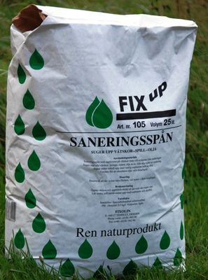 Fix Up Absorbering & Saneringsspån 25 liter säck
