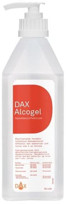 DAX Alcogel 85% 600ml pumpflaska