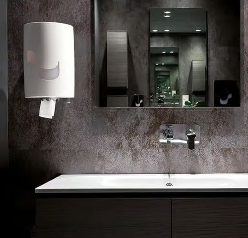 Duo vit Dispenser torkpapper Minitork & Mellantork