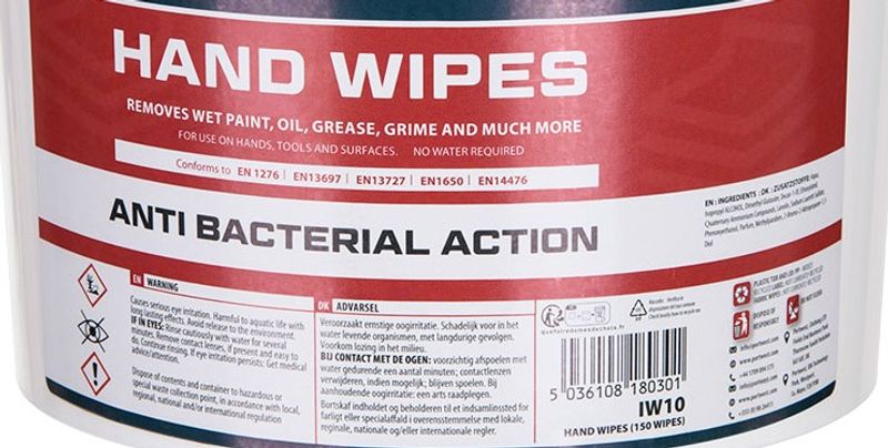 Portwest Antibakteriell cleaning handwipes IW10