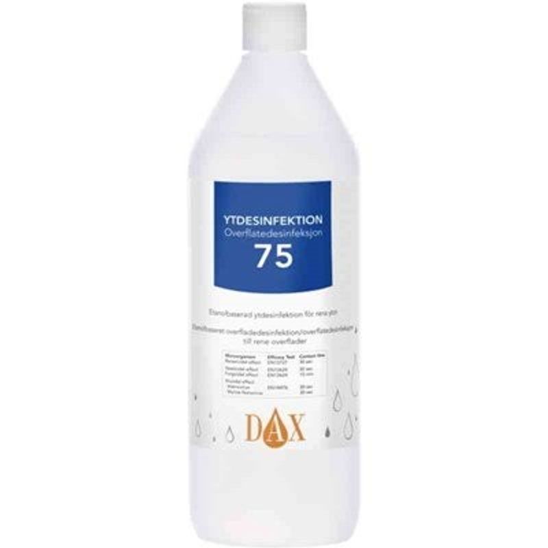 DAX Ytdesinfektion 75% 1 liter (432 flaskor)